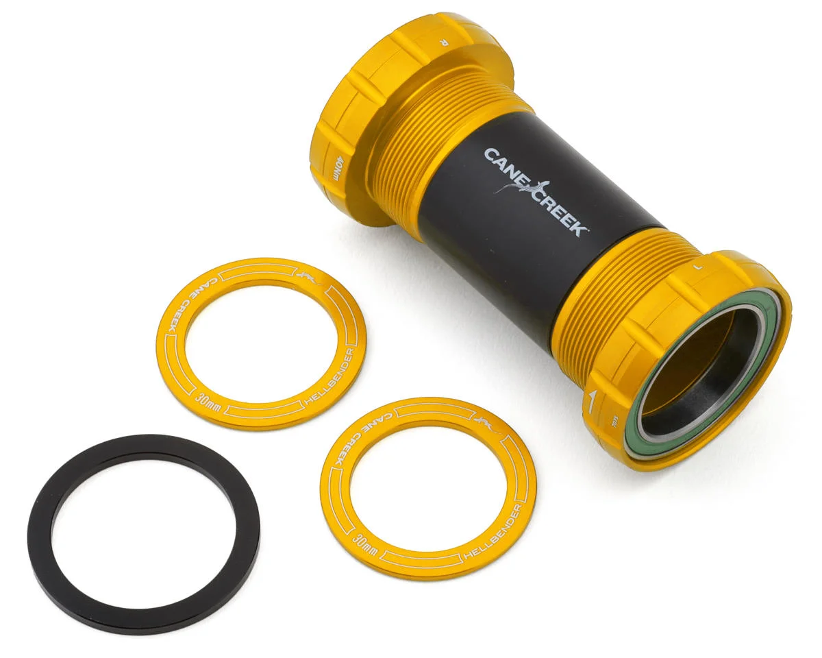 Cane Creek Hellbender 70 Bottom Bracket (Gold) (BSA) (68/73mm) (30mm Spindle)